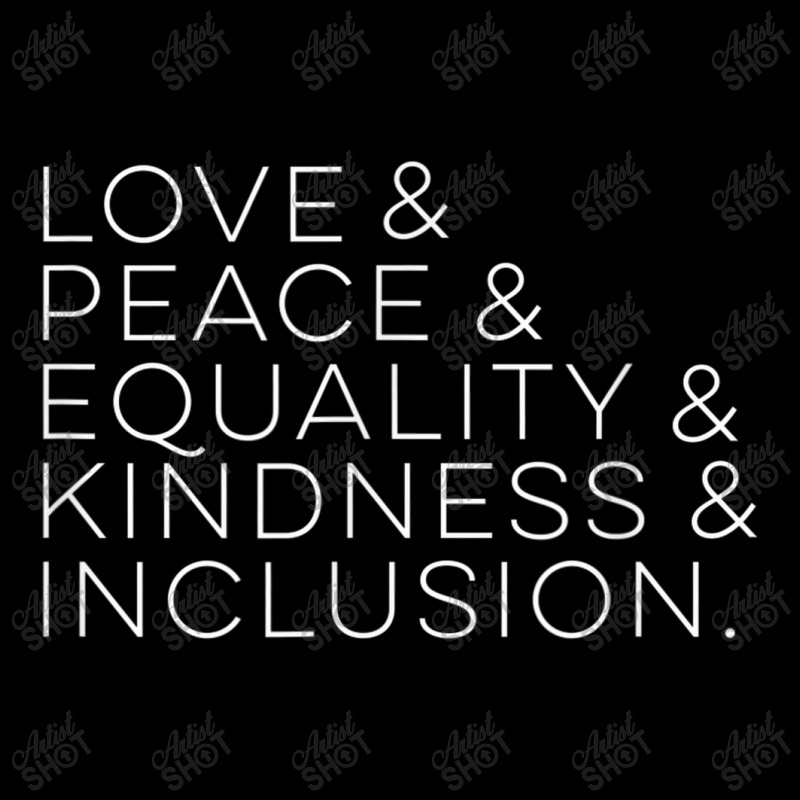 Basic Love Peace Equality Kindness Inclusion Women's V-Neck T-Shirt by YenNgoc | Artistshot