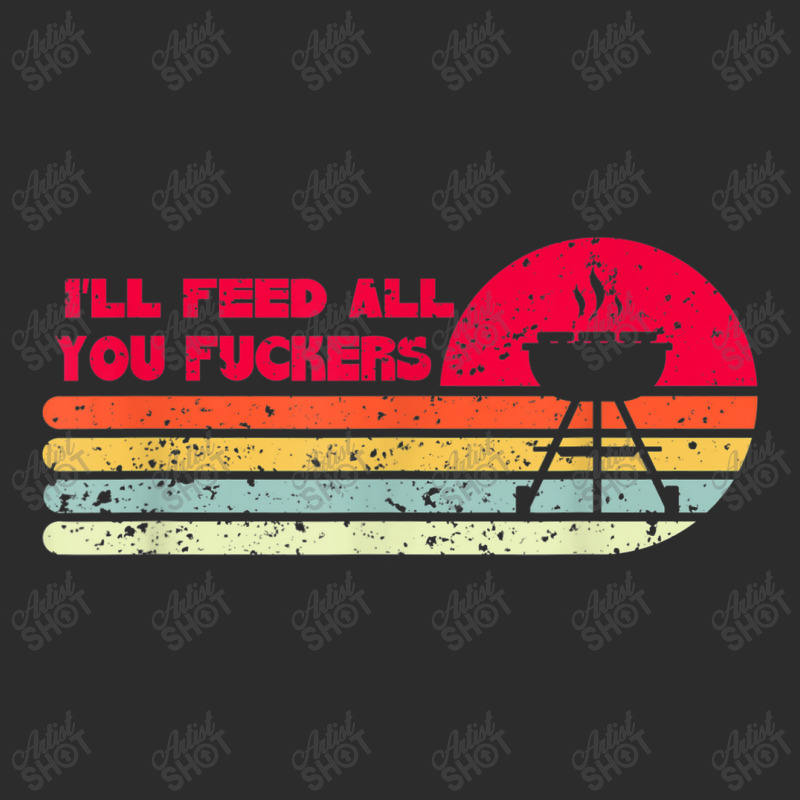 Bbq Dad Joke Feed All You Fuckers Barbecue Cookout Chef Vintage Exclusive T-shirt by YenNgoc | Artistshot