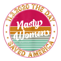 Womens 11.3.2020 The Day Nasty Women Saved America Democrat Win T Shir Star Paper Bag - 13 X 7 X 13 | Artistshot