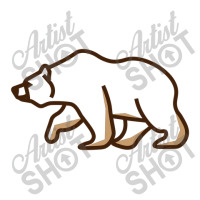 Simple Line Art Grizzly Bear Illustration Take Out Paper Bag - 14 X 10 X 15 1/2 | Artistshot