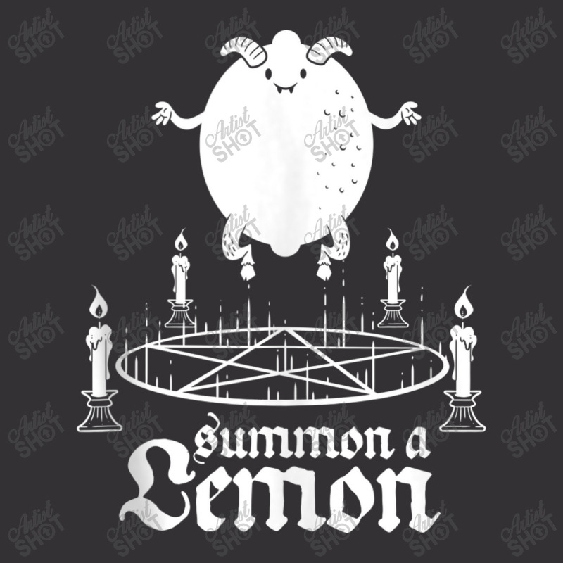 Blackcraft Funny Summon A Demon Lemon Invoking Satan Vintage Hoodie And Short Set by Yuh2105 | Artistshot