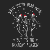 Dead Inside But Its The Holiday Season Skeleton Christmas Unisex Hoodie | Artistshot