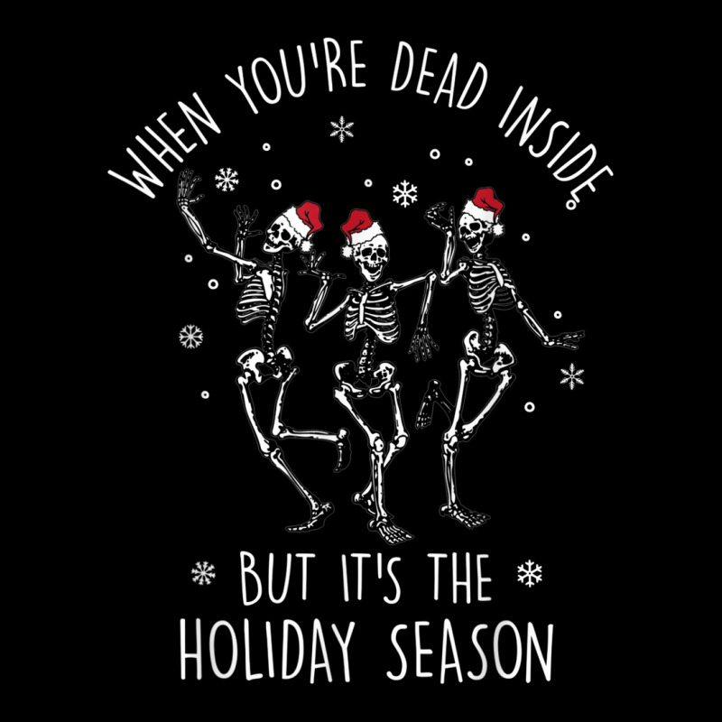 Dead Inside But Its The Holiday Season Skeleton Christmas Men's 3/4 Sleeve Pajama Set by Vivu991 | Artistshot