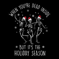 Dead Inside But Its The Holiday Season Skeleton Christmas Fleece Short | Artistshot