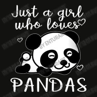 Just A Girl Who Loves Pandas Vital Scorecard Crop Tee | Artistshot