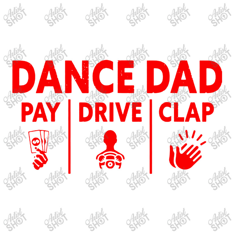 Mens Dance Dad Pay Drive Clap Debie Paper Bag - 10 X 5 X 13 | Artistshot