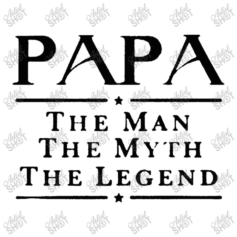 Papa The Man The Myth The Legend Men's 3/4 Sleeve Pajama Set | Artistshot