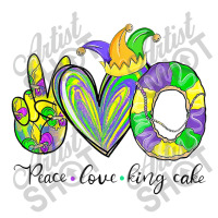 Peace Love King Cake Mardi Gras Men Women Kids Jumbo Paper Bag - 18 X 7 X 18 3/4 | Artistshot