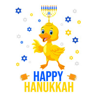 Duck Quack Funny Hanukkah Chanukah Duck Jewish Hebrew Menorah Candles Star Paper Bag - 13 X 7 X 13 | Artistshot