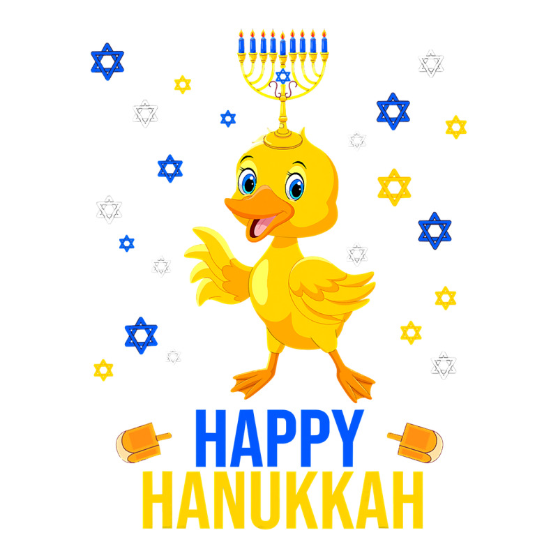 Duck Quack Funny Hanukkah Chanukah Duck Jewish Hebrew Menorah Candles Star Paper Bag - 13 X 7 X 13 | Artistshot