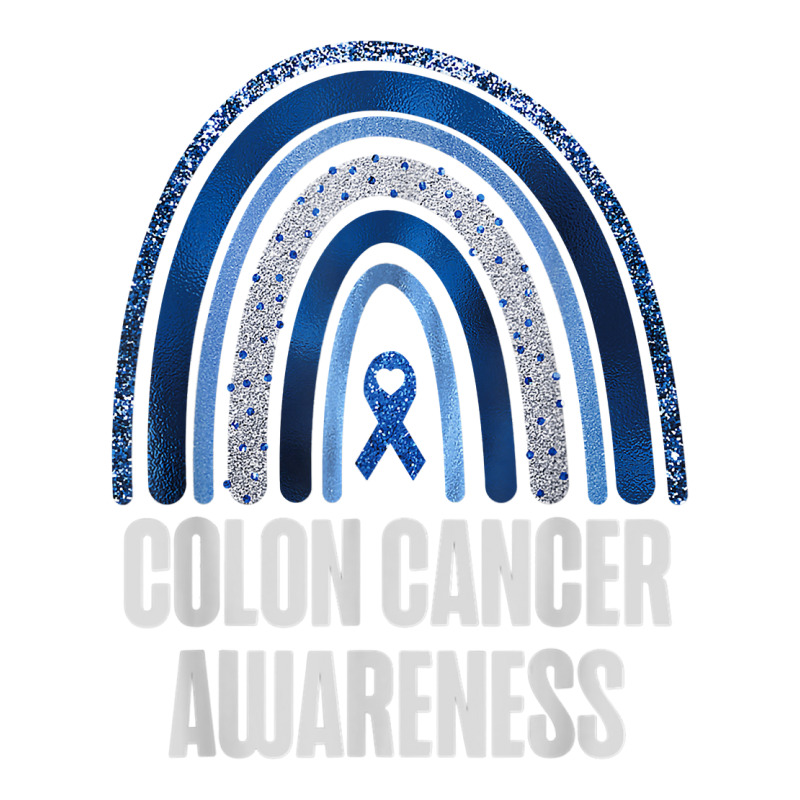 Colon Cancer Awareness Blue Ribbon And Rainbow Trending T Shirt Star Paper Bag - 13 X 7 X 13 | Artistshot