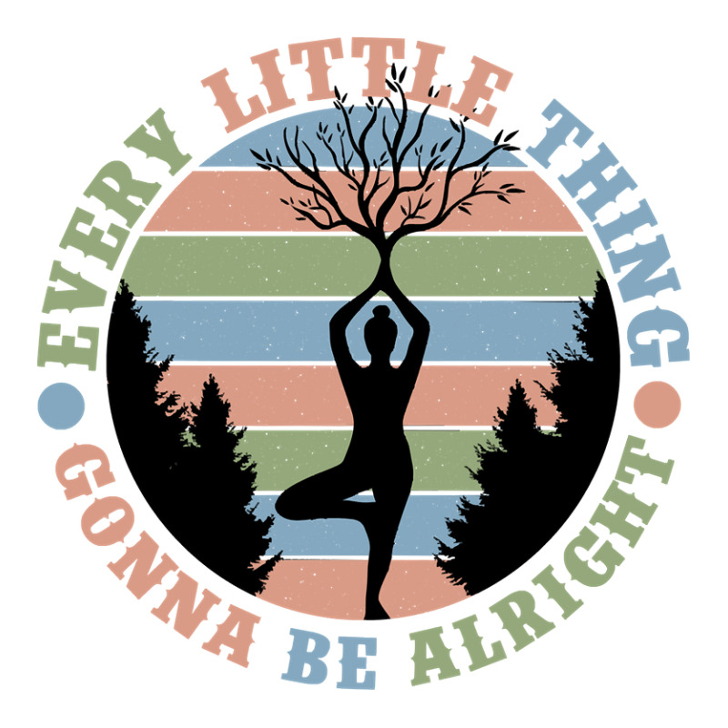 Yoga Fitness Zenevery Little Thing Gonna Be Alright Spiritual And Mind Traveler Paper Bag -13 X 6 X 15 3/4 | Artistshot