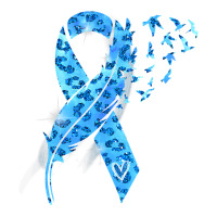 Diabetes Diabetic Leopard Blue Ribbon Stay Strong 131 Diabetes Awarene Vogue Paper Bag - 16 X 6 X 12 | Artistshot