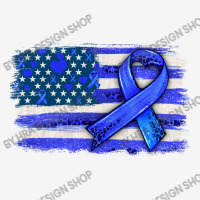 Colon Cancer Color  American Cancer Flag Portrait Canvas Print | Artistshot