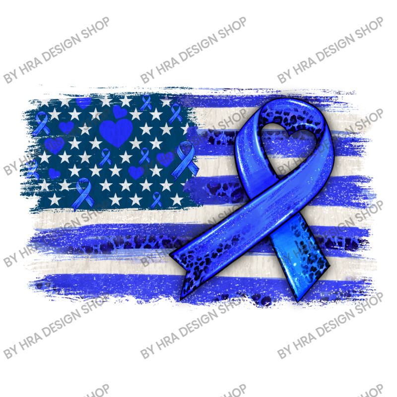 Colon Cancer Color  American Cancer Flag Star Paper Bag - 13 X 7 X 13 | Artistshot