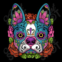 Boston Terrier Sugar Skull Dog Calavera Dia De Los Muertos Long Sleeve Baby Tee | Artistshot