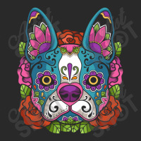 Boston Terrier Sugar Skull Dog Calavera Dia De Los Muertos Long Sleeve Toddler T-shirt | Artistshot