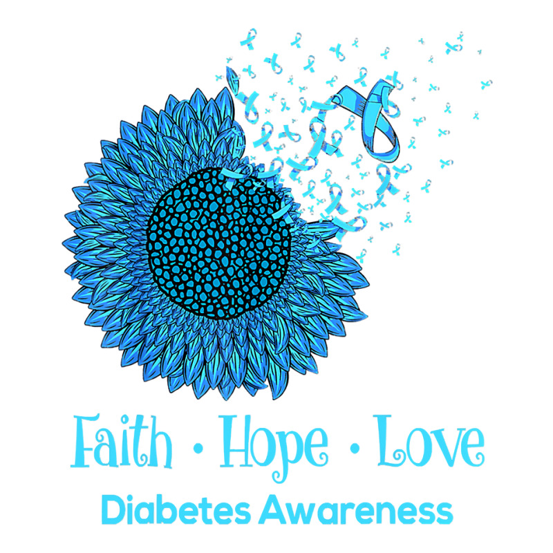 Diabetes Diabetic Sunflower Faith Hope Love Diabetic 7 Diabetes Awaren Cub Paper Bag - 8 x 4 1/2 x 10 1/4 by circularflap | Artistshot