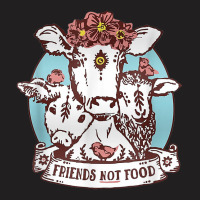 Animals Are Friends Not Food Pig Cow Sheep Vegan Vegetarian T-shirt | Artistshot