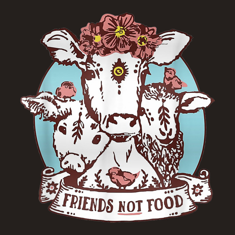 Animals Are Friends Not Food Pig Cow Sheep Vegan Vegetarian Tank Top | Artistshot