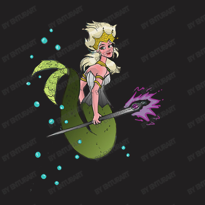 Mermaid With Green Tail Atlantean Sea T-shirt | Artistshot