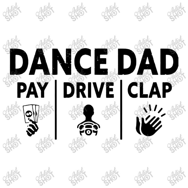 Mens Dance Dad Pay Drive Clap Traveler Paper Bag -13 X 6 X 15 3/4 | Artistshot