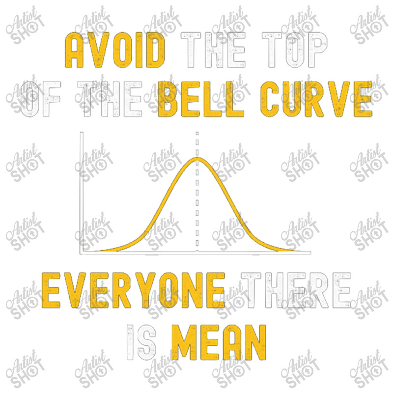 Avoid The Top Of The Bell Curve Mean Funny Data Analyst Vogue Paper Bag 