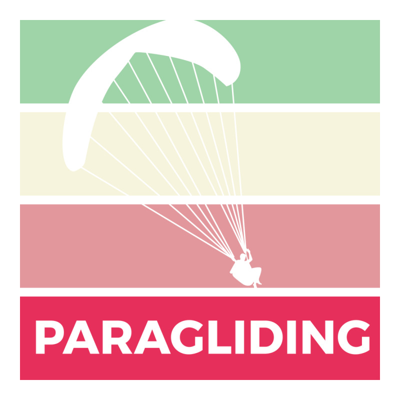 Paragliding Silhouette Sport Activity Vector Graphic Wine Paper Bag - 5 1/2 X 3 1/4 X 13 | Artistshot