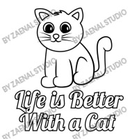 Life Is Better With A Cat Cub Paper Bag - 8 X 4 1/2 X 10 1/4 | Artistshot