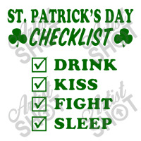 St Patrick Day Checklist Cub Paper Bag - 8 X 4 1/2 X 10 1/4 | Artistshot