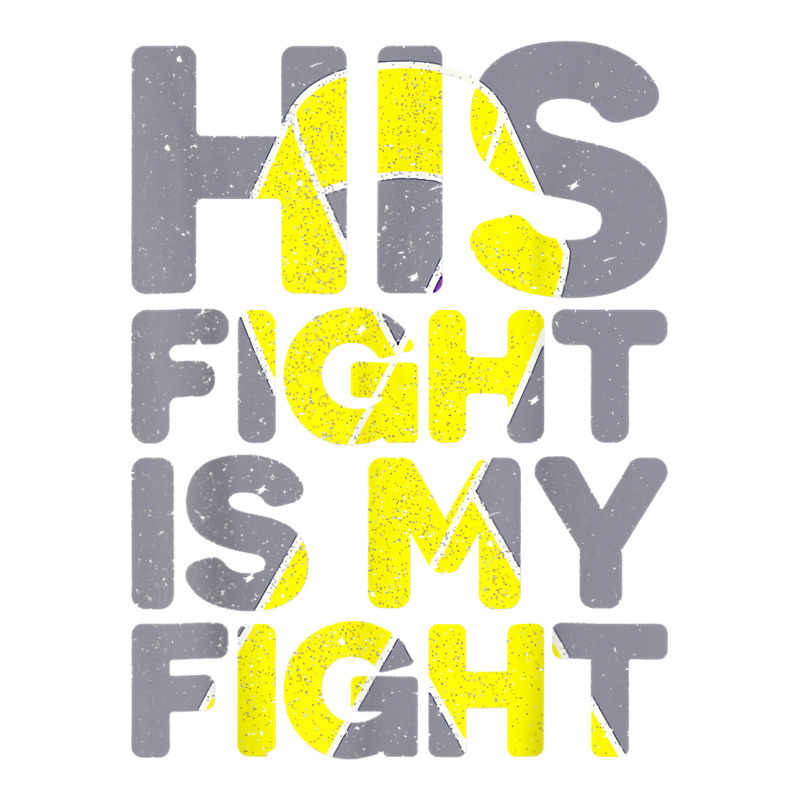 His Fight Is My Fight Childhood Cancer Awareness Tee T Shirt Debie Paper Bag - 10 X 5 X 13 | Artistshot