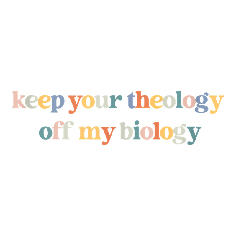 Keep Your Theology Off My Biology Pro Choice Feminist Retro Tank Top Double Wine Paper Bag - 6 1/2 X 3 1/2 X 12 3/8 | Artistshot