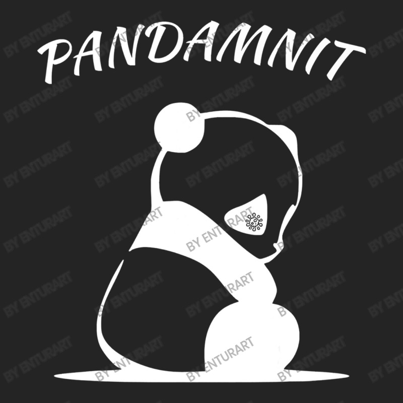 Panda Pandemic Pandamnit Pandenik 3/4 Sleeve Shirt | Artistshot