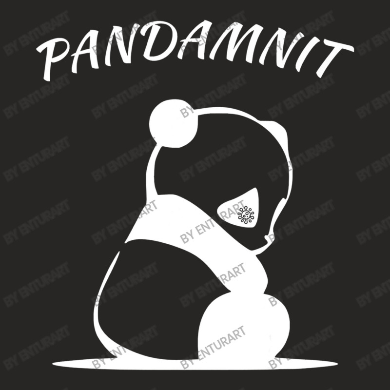 Panda Pandemic Pandamnit Pandenik Ladies Fitted T-shirt | Artistshot