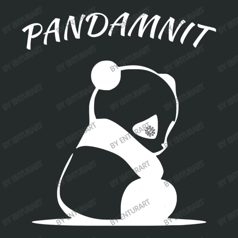 Panda Pandemic Pandamnit Pandenik Women's Triblend Scoop T-shirt | Artistshot