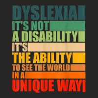 Dyslexia Its Not A Disability Dyslexia Awareness Skeleton T Shirt Ladies Fitted T-shirt | Artistshot