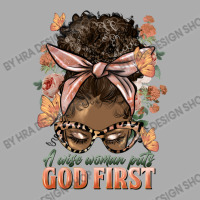 Afro Messy Bun A Wise Woman Puts God First Women's Pajamas Set | Artistshot