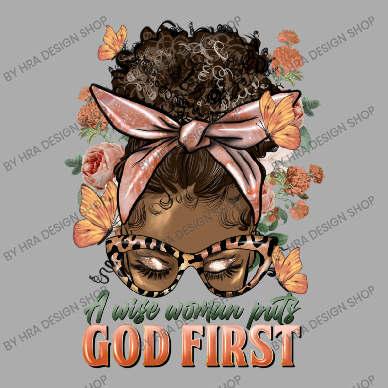 Afro Messy Bun A Wise Woman Puts God First Women's Pajamas Set by HRA Design Shop | Artistshot