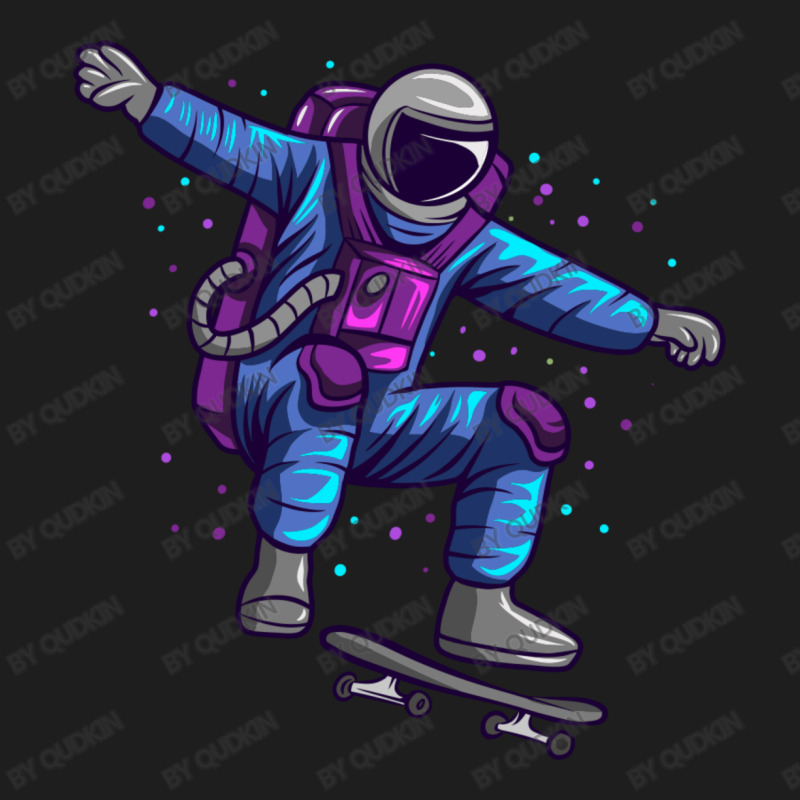 Astronaut And Skateboard Tricks Classic T-shirt | Artistshot