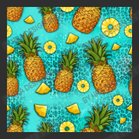 Seamless Pineapple Fruit Pattern Adjustable Cap - Leatherette Patch | Artistshot