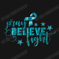 Pray Believe Fight Ovarian Cancer Active Duffel | Artistshot