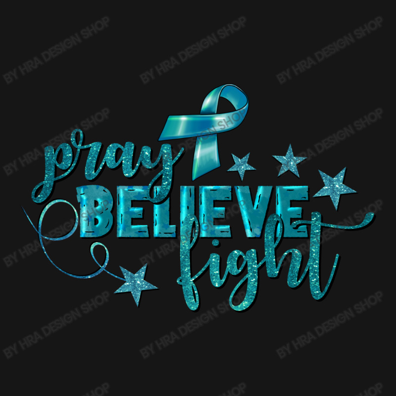 Pray Believe Fight Ovarian Cancer Active Duffel | Artistshot