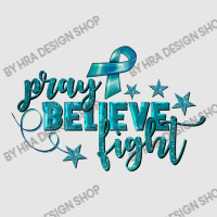 Pray Believe Fight Ovarian Cancer Full-length Apron | Artistshot