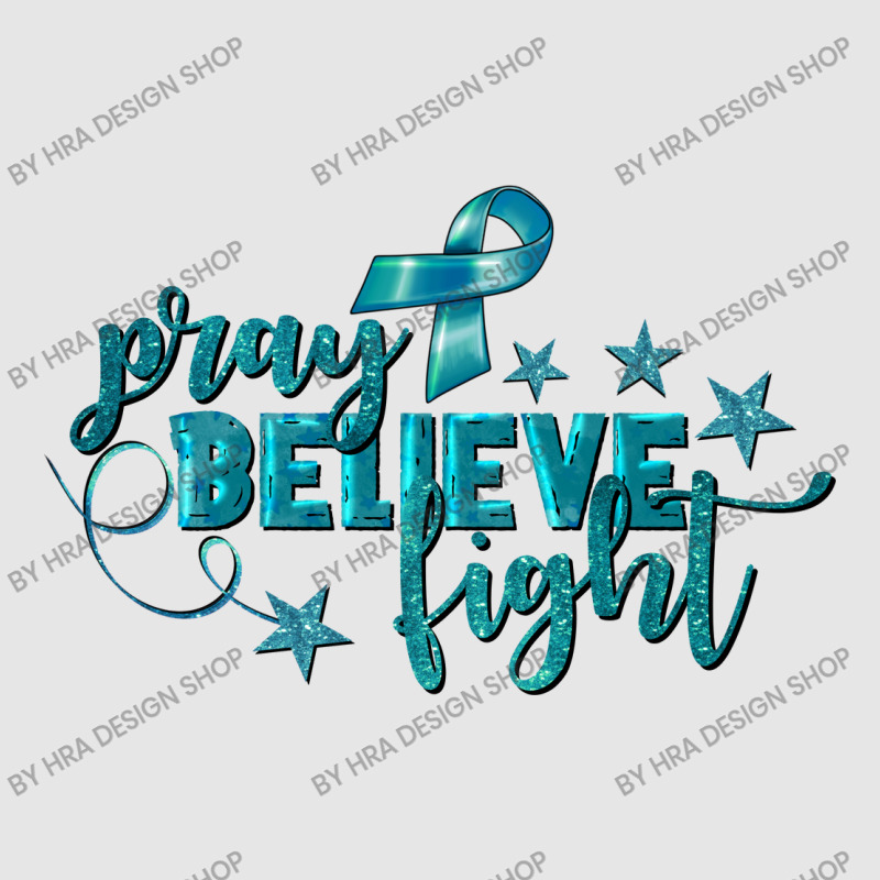 Pray Believe Fight Ovarian Cancer Full-length Apron | Artistshot