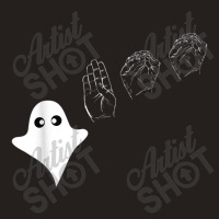 Boo Asl Sign Language Funny Ghost Halloween Tank Top | Artistshot