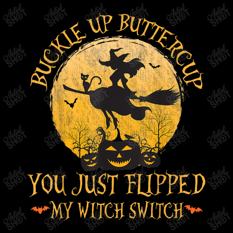 Cat Buckle Up Buttercup You Just Flipped My Witch Switch Youth Hoodie | Artistshot