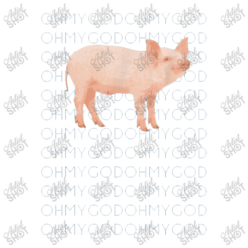 Oh My God Pig Double Wine Paper Bag - 6 1/2 X 3 1/2 X 12 3/8 | Artistshot