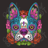 Boston Terrier Sugar Skull Dog Calavera Dia De Los Muertos Long Sleeve Racerback Tank | Artistshot