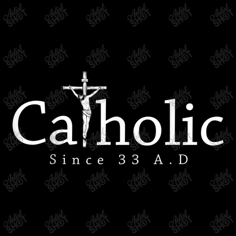 Catholic Since 33 Ad Crucifix Jesus Eucharist Christianity Pocket T-shirt | Artistshot