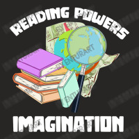 Reading Powers Imagination Bookworm Ladies Fitted T-shirt | Artistshot